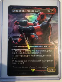 Deadpool, Trading Card (1753) (Rainbow Foil) Secret Lair Drop Foil - Image 1