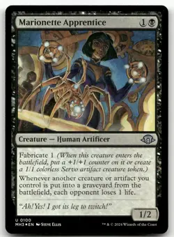 Marionette Apprentice #100 (Foil) (NM) Modern Horizons 3 MH3 Magic MTG - Image 1