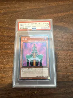 Yu-Gi-Oh! Jinzo SBCB-EN147 Secret Rare 1st Edition PSA 9 MINT 2020 - Image 1