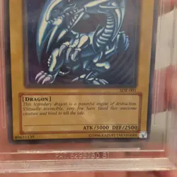 Konami Yu-Gi-Oh! Blue-Eyes White Dragon SDK-001 UR Foil BGS 7 Unlimited New Cert - Image 3