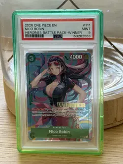 2026 ONE PIECE HEROINES BATTLE PACK WINNER #111 NICO ROBIN PSA 9 - Image 1