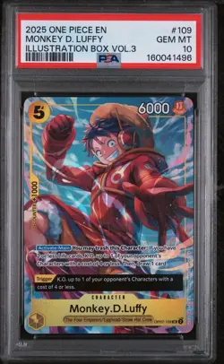 Monkey.D.Luffy (Illustration Box Vol.3) OP07-109 One Piece Promotion Cards Foil - Image 1