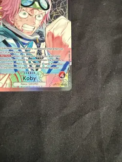 One Piece TCG Koby Alt Art Leader Japanese OP11-001 A Fist of Divine Speed - Image 4