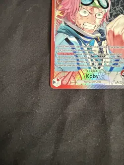 One Piece TCG Koby Alt Art Leader Japanese OP11-001 A Fist of Divine Speed - Image 5