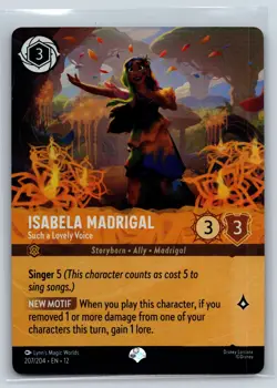Disney Lorcana Isabela Madrigal - Such a Lovely Voice 207/204 Epic Holo NM - Image 1