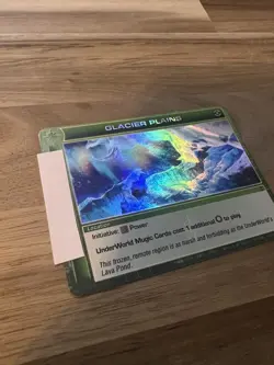 GLACIER PLAINS Super Rare RIPPLE Dawn of Perim First Edition Chaotic Card NM - Image 1