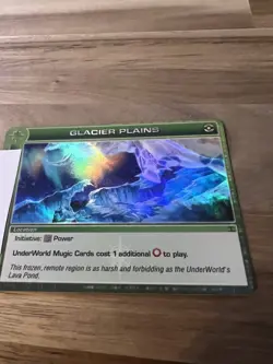 GLACIER PLAINS Super Rare RIPPLE Dawn of Perim First Edition Chaotic Card NM - Image 2