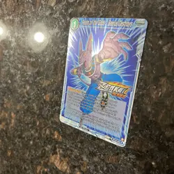 Realm of the Gods Beerus Destroys ZENKAI STAMP Foil Dragon Ball Super Card | NM - Image 5