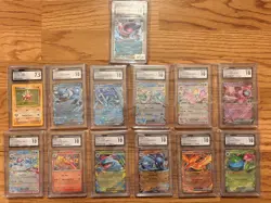 Pokemon CGC Graded Lot Of 13 Cards - Image 1