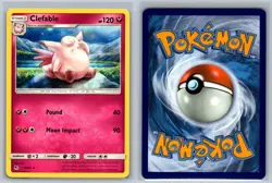 Clefable 40/68 Rare Hidden Fates Pokemon Card A016-020 Lightly Played - Image 3