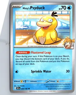 Misty's Psyduck 045/182 Uncommon Destined Rivals Pokemon Card Near Mint - Image 1