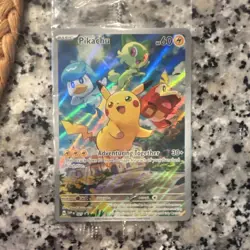 The Pokemon Company Pikachu 027 SV Scarlet & Violet Promo Holo Card English - Image 1