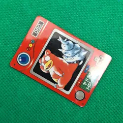 Slowbro 080 Bandai Carddass Zukan Chip Shooter 2 Vending Pokemon Mini Card LP - Image 3