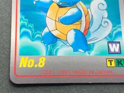 Wartortle NO.8 Pokemon Scratch Card TOMY 1997 Japanese NINTENDO RARE - Image 5