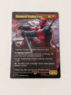 MTG Deadpool, Trading Card (Borderless) Secret Lair Drop #1753 NM - Image 1
