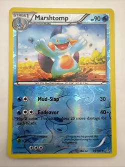 Pokemon Card Marshtomp Primal Clash Reverse Holo Uncommon 34/160 Near Mint - Image 1