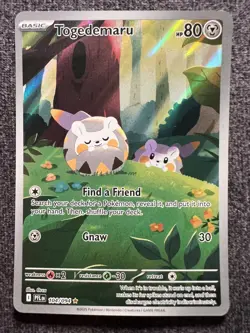 Togedemaru 104/094 Illustration Rare Holo Pokemon Card NM - Image 1