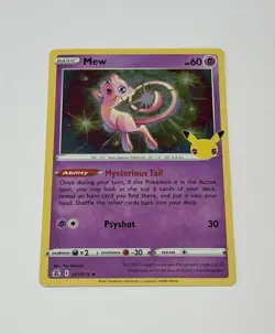Pokemon Card TCG 2021 Celebrations 25th Anniversary Mew 011/025 Holo Rare NM - Image 1