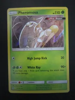 PHEROMOSA HOLO POKEMON CARD 11/131 FORBIDDEN LIGHT VERY PLAYED EX+ NM- - Image 1