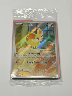 Pokemon Card TCG Chaos Rising Fennekin 080 Black Star Promo Card SEALED MINT/NM - Image 1