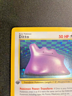 Ditto 3/62 1st Edition Holo Rare Fossil LP - Pokemon Card - Image 4
