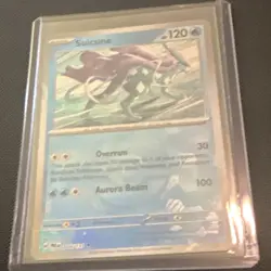Suicune 120 HP Prismatic Evolutions Master Ball Holo English Pokemon TCG Card - Image 1
