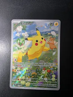 Pokemon Pikachu TCG SVP 88 Black Star Promo Holo Card Full Art, Near Mint/Mint - Image 1