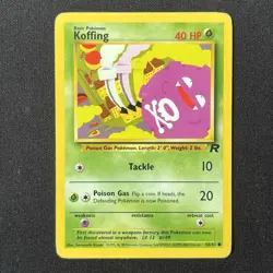 Koffing 58/82 Team Rocket Pokemon Card - Image 2