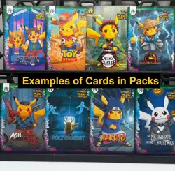 Pokemon Pikachu Cosplay Booster Box (Fan Art Non-TCG) 30 Packs and 1 Jumbo Card - Image 3
