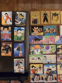 Vintage Dragon Ball Z Card Lot 107ct JPP Amada Artbox Gold Prisms Original Owner - Image 3