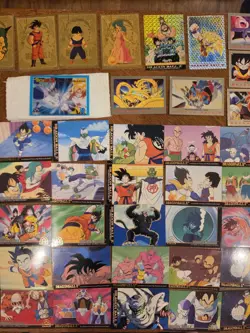 Vintage Dragon Ball Z Card Lot 107ct JPP Amada Artbox Gold Prisms Original Owner - Image 5