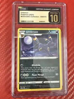 Umbreon Pokemon 2025 McDonald's Collection - 009/015 Cgc Gem Mint 10 PRISTINE - Image 1
