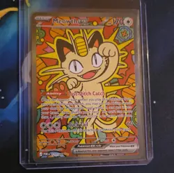 Meowth ex 121/088 Super Rare Full Art Holo Japanese Pokemon TCG sv8 170 HP - Image 1
