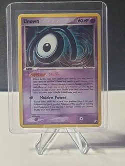 Pokemon Card Unown (M) M/28 Unseen Forces Holo, Rare Collection, LP - Image 1