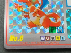Pokemon Scratch Card Charizard NO.6 TOMY 1997 Pokemon Japanese Holo Rare Poor ④ - Image 5