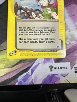 Pokemon Mary's Impulse Trainer 142/165 Expedition Base Set, Uncommon - Image 4