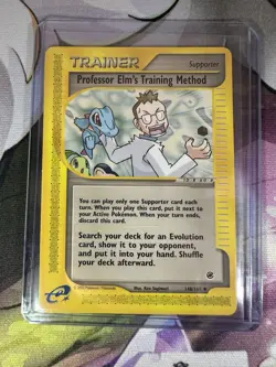 Pokemon Expedition 148/165 Professor Elm's Trainer Method Card - Image 1