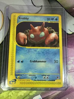 Krabby 115/165 - Regular Common Pokemon Card - Expedition Base Set - (210) - Image 1