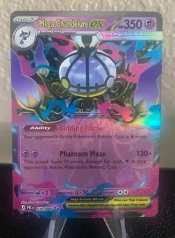 Pokemon TCG: Mega Chandelure ex 038/084 Me05: Pitch Black - Image 1