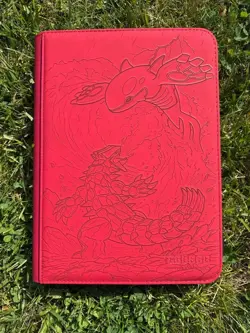 Pokemon Kyogre and Groudon Red Laser Engraved Binder/ Made To Order! - Image 1