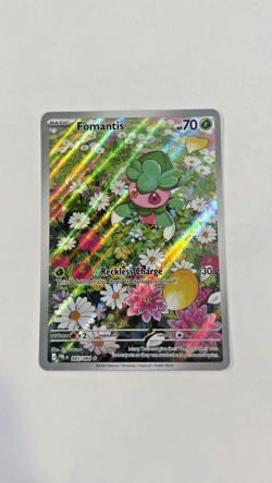 Fomantis 085/084 Illustration Rare Pitch Black Pokemon Holo Near Mint 085/084 - Image 1