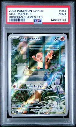 2023 POKEMON SVP EN-SV BLACK STAR PROMO #044 CHARMANDER PSA 9 - Image 1