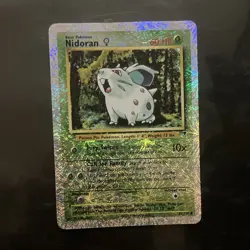 Pokemon Nidoran F 82/110 Legendary Collection Reverse Holo Heavily Played - Image 1