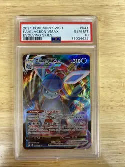 2021 Pokemon SWSH Glaceon V Max Evolving Skies - Image 1