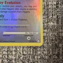 2007 Pokemon Happiny Diamond & Pearl 52/123 Stamped Reverse Holo - Image 4
