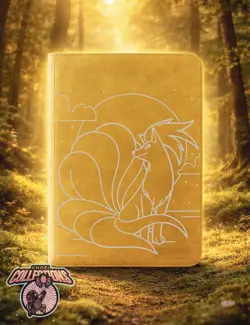 Pokemon Ninetales Laser Engraved Binder/ Made To Order! Yellow - Image 1