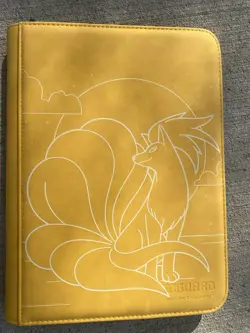 Pokemon Ninetales Laser Engraved Binder/ Made To Order! Yellow - Image 4