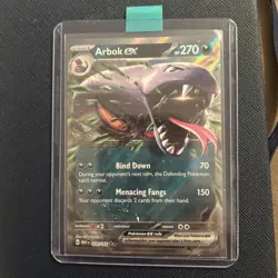 Pokemon TCG Arbok EX Scarlet Violet-151 024/165 Holo Double Rare - Image 1