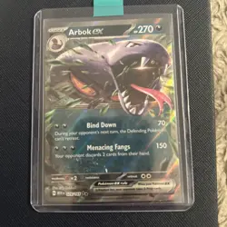 Pokemon TCG Arbok EX Scarlet Violet-151 024/165 Holo Double Rare - Image 2