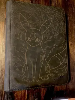 Pokemon Black Umbreon Laser Engraved Binder/ Made To Order! - Image 1